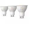 Image de Philips Hue White ambiance GU10 - ampoule intelligente (pack de 3), Bluetooth/Zigbee, GU10, blanche, variable, 4,2 W, 400 lm