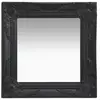 Image de Miroir Vidaxl Style Baroque Noir 40x40 cm Mural Carré