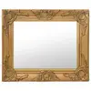 Image de Miroir Vidaxl Style Baroque Doré 50x40 cm Rectangulaire Bois Verre