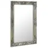 Image de Miroir Vidaxl Style Baroque Argent 50x80 cm Rectangulaire Mural