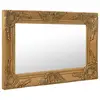 Image de Miroir Vidaxl Style Baroque Doré 60x40 cm Rectangulaire Bois Verre