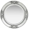 Image de Miroir mural Vidaxl Style Baroque Argenté 50 cm Rond Bois Verre