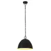 Image de VidaXL Suspension Ronde Vintage 31cm E27 Noir