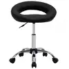Image de VidaXL Chaise de Travail à Roulettes Cuir Synthétique Noir
