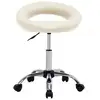 Image de VidaXL Chaise de Travail à Roulettes Cuir Synthétique Crème