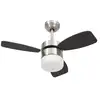 Image de VidaXL Ventilateur de Plafond avec Lumière et Contrôle 39W Marron Foncé