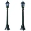 Image de VidaXL Preston Lampe de Jardin E27 105cm Vert Foncé 2 Unités