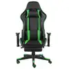 Image de VidaXL Power Gaming Chair avec repose-pieds inclinable vert
