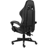 Image de vidaXL 20522 Chaise de bureau ergonomique simili cuir noir/gris avec appui-tête et accoudoirs