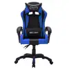 Image de Chaise de jeu VidaXL RGB en cuir synthétique bleu/noir