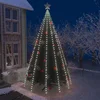 Image de vidaXL Arbre lumineux avec 500 LED blanc froid 500 cm Intérieur/Extérieur