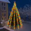 Image de vidaXL Arbre lumineux avec 500 LED colorées 500 cm Intérieur/Extérieur