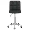 Image de VidaXL chaise de bureau pivotante en cuir synthétique noir