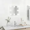 Image de Miroir Vidaxl Mural LED Carré Verre Argent 40x40 cm