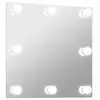 Image de Miroir Vidaxl Mural LED Carré Verre Argent 60x60 cm
