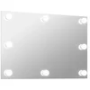 Image de Miroir mural Vidaxl sans cadre LED rectangulaire verre 100x60 cm