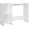 Image de Vidaxl bureau pour ordinateur portable en contreplaqué blanc 102,5x35x75 Cm