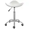 Image de VidaXL Chaise de bureau en cuir blanc