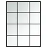 Image de Miroir Vidaxl Mural Métal Noir 80x60 cm
