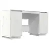 Image de VidaXL Bureau en bois de pin blanc massif 140x50x75cm