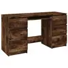 Image de Vidaxl Bureau Contreplaqué Chêne Fumé 140x50x77 Cm