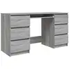 Image de Vidaxl bureau contreplaqué Sonoma gris 140x50x77 Cm