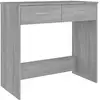 Image de Vidaxl bureau contreplaqué Sonoma gris 80x40x75 Cm