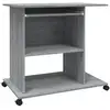 Image de Vidaxl bureau contreplaqué Sonoma gris 80x50x75 Cm