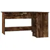 Image de Vidaxl Bureau d'angle Contreplaqué Chêne Fumé 120x140x75cm