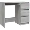 Image de Vidaxl bureau contreplaqué Sonoma gris 90x45x76 Cm