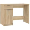 Image de Vidaxl bureau contreplaqué couleur chêne Sonoma 100x50x75 Cm