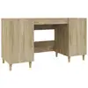 Image de Vidaxl bureau en contreplaqué chêne Sonoma 140x50x75 Cm