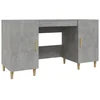 Image de Vidaxl Bureau Contreplaqué Gris Béton 140x50x75 Cm