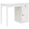 Image de Vidaxl bureau en bois de pin blanc massif 100x50x75 Cm
