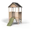 Image de Maisonnette en bois avec toboggan Exit Toys Panorama 300 226x120x203 cm