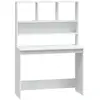 Image de Vidaxl étagères de bureau contreplaqué blanc 102x45x148 Cm