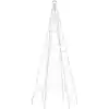 Image de Arbre décoratif lumineux sur mâte de drapeau 200 LED vidaXL 180 cm