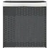 Image de Sac à linge avec 2 sections résine tressée vidaXL 53x35x57 cm