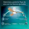 Image de Ventilateur de Plafond avec Lumière Philips Olas 30W 107cm 6 Vitesses LED Télécommande Silencieux