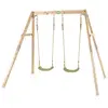 Image de Balançoire double en bois Exit Toys Silvi 247x192x198 cm