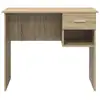 Image de Bureau Fang Blanc - Design Fonctionnel et Ergonomique avec Rangement Intégré