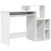 Image de Bureau Magali Minimaliste en MDF Résistant avec Rangement Intégré