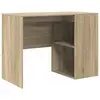 Image de Bureau Burdeos 2 Compartiments Ouverts Chêne 73,5x102x50 Cm vidaXL