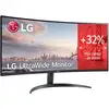 Image de LG 34WR50QC-B Écran LCD ultra large WQHD 34 po, courbe FreeSync 100 Hz