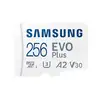 Image de Samsung EVO Plus MicroSDXC 256 Go UHS-I U3 V30 Classe 10 avec adaptateur