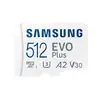 Image de Samsung EVO Plus MicroSDXC 512 Go UHS-I U3 V30 Classe 10 avec adaptateur