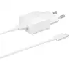 Image de Samsung Ep-EP-T1510XWEGEU Chargeur pour Tablette USB-C 15W Blanc