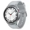 Image de Samsung Galaxy Watch6 Classic LTE 4G NFC 47mm Sapphire Acier Inoxydable Argent M Étanche IP68 Suivi Cardiaque Tension SOS