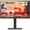 Image de Moniteur LG 23,8 pouces 1080p 100 Hz IPS Hauteur réglable USB-C DisplayPort Haut-parleurs
