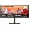 Image de Moniteur LG 34BA75QE-B 34" Wide Quad HD 3440 x 1440 IPS Courbe 5 ms Noir